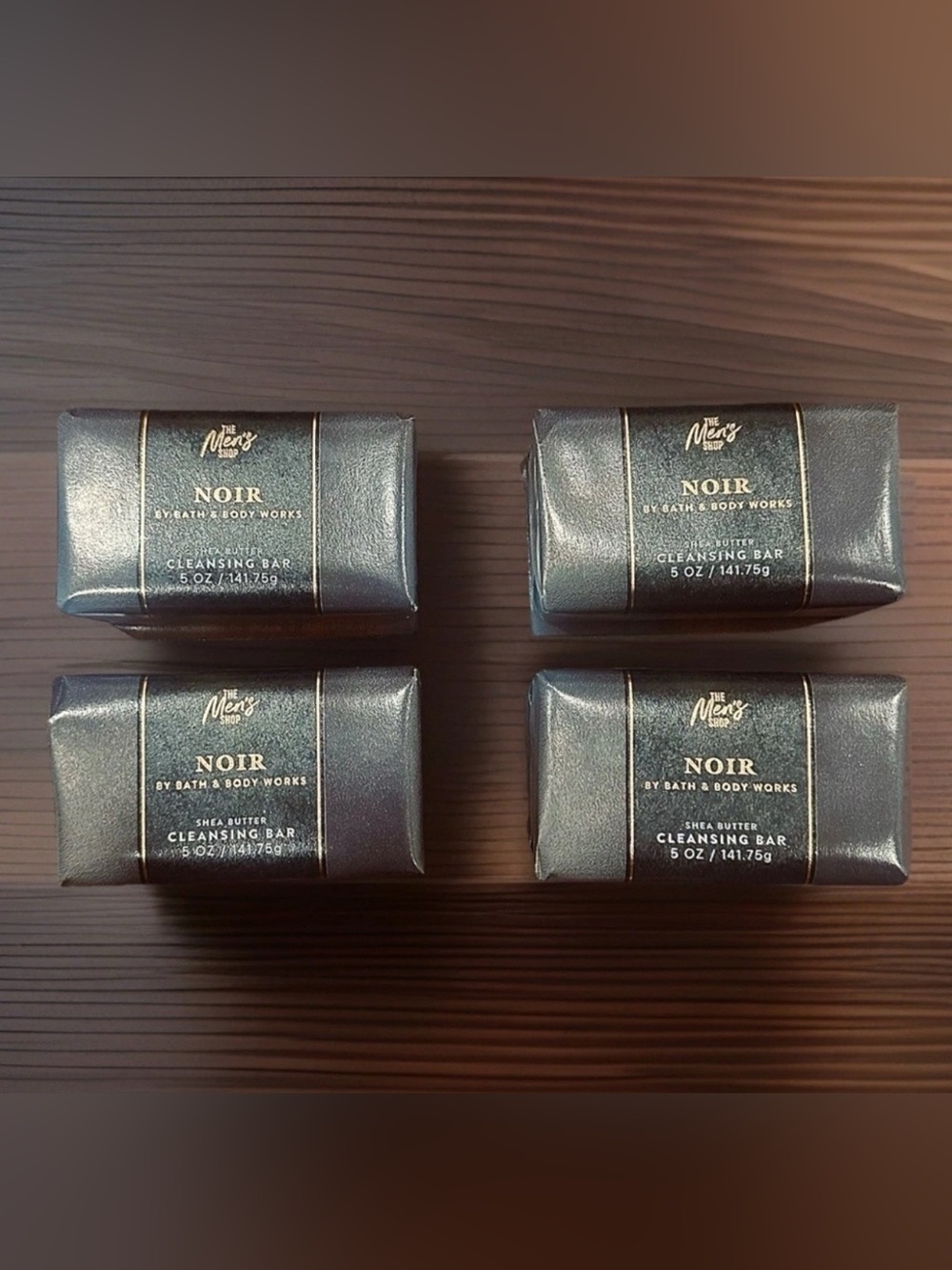 Bath & Body Works Noir Shea Butter Cleansing Bar 5 oz. 4 pack